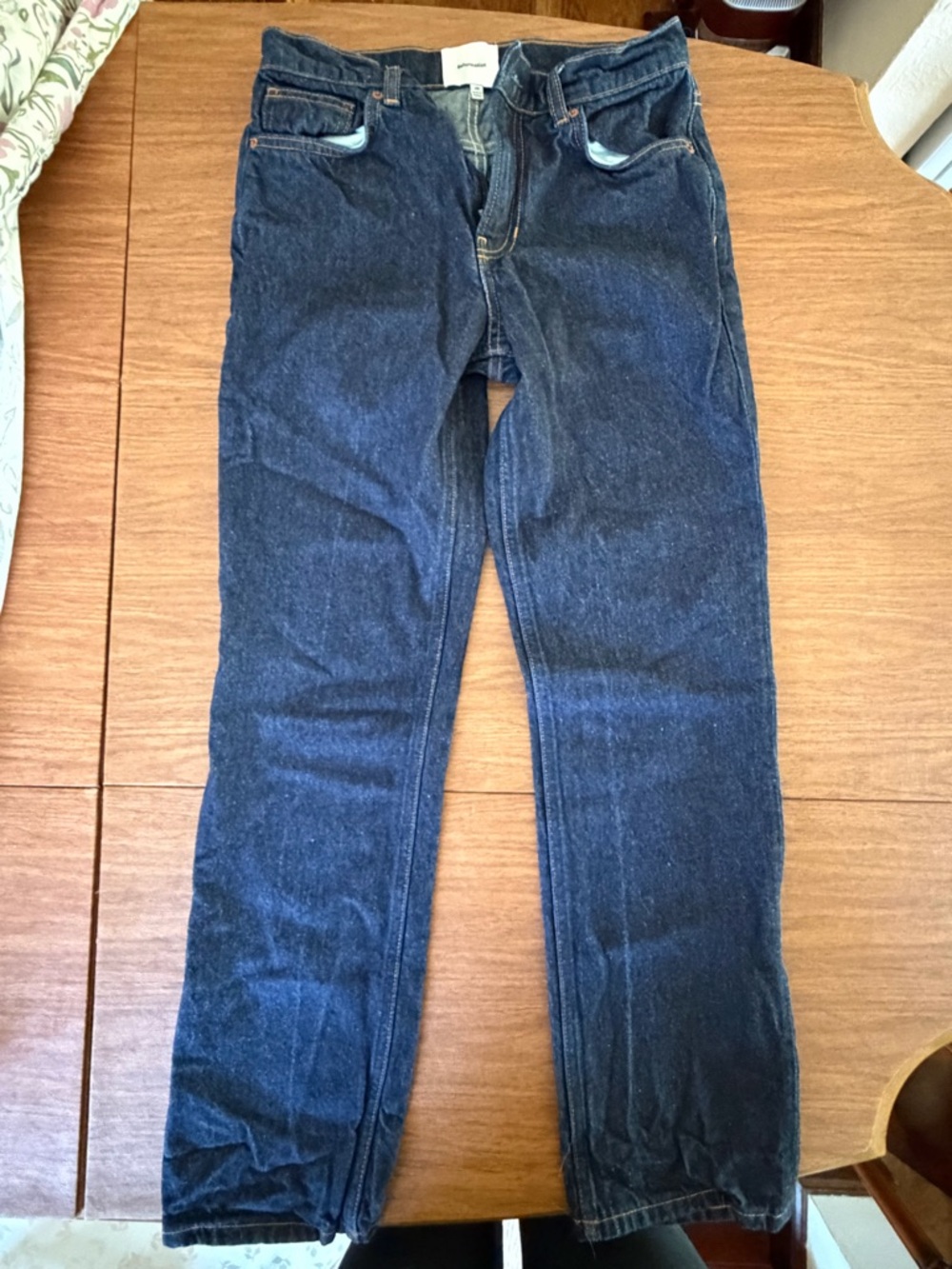 Reformation Women's Dark Blue Straight Jeans